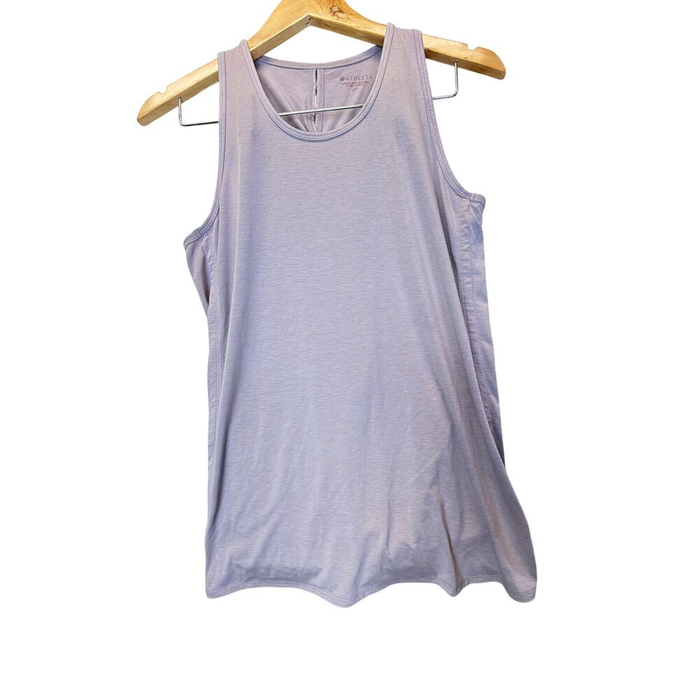 Athleta Size Small Lavender Purple Open Twist Back Yoga Tank‎ Top